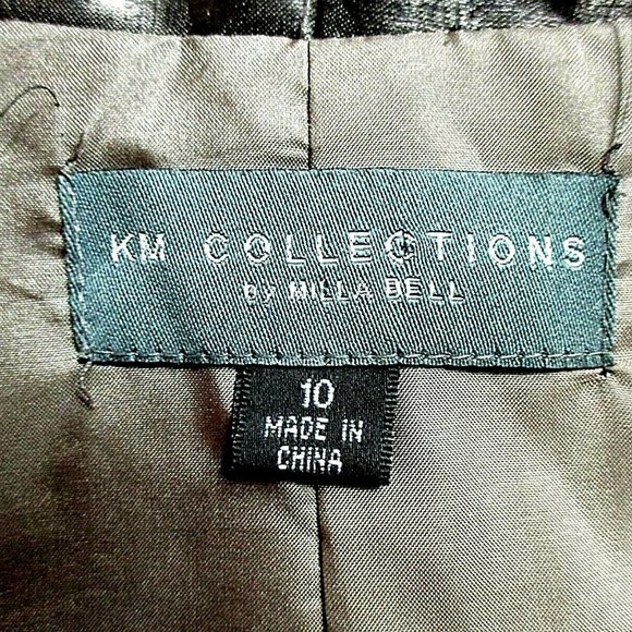 KM Collections Milla Bell Women's 10 Gray Textured - Picture 9 of 11